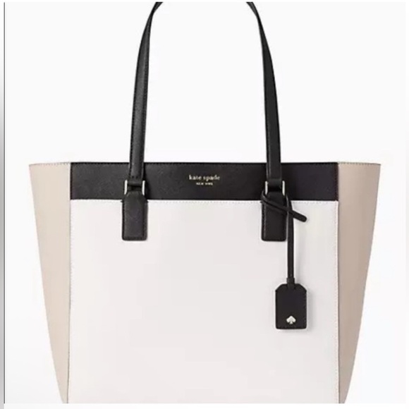 EUC Kate Spade Cameron Colorblock Saffiano Leather Laptop Tote Bag - Picture 16 of 16